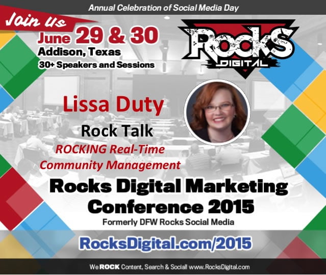 Lissa Duty, Rocks Digital Marketing Conference Dallas 2015 Speaker